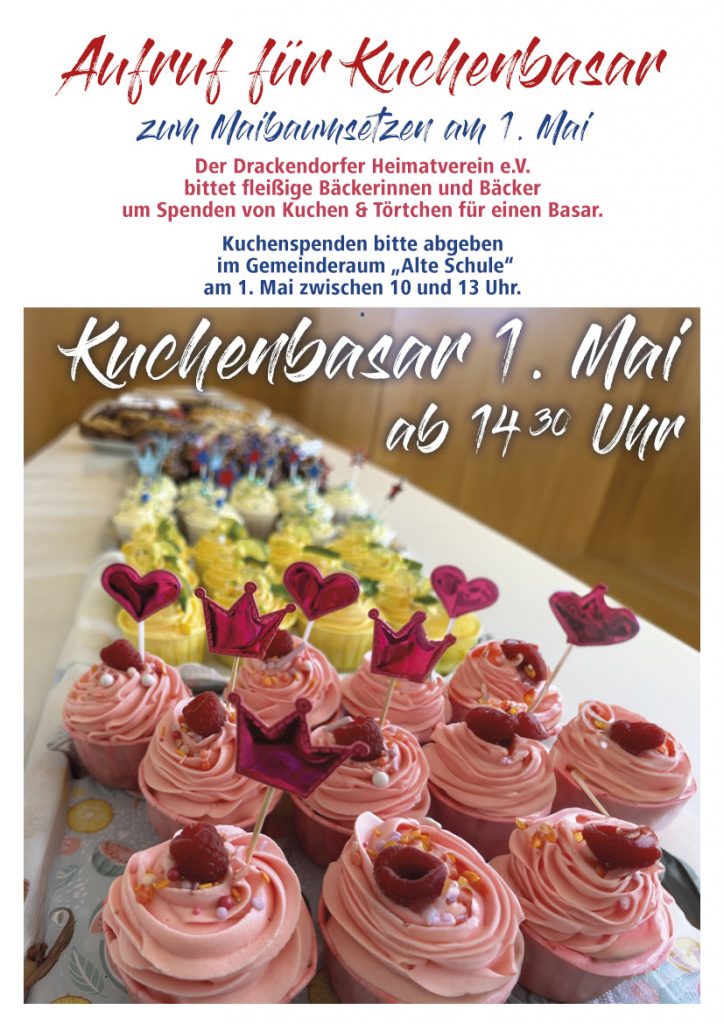 Aufruf zum Kuchenbasar
