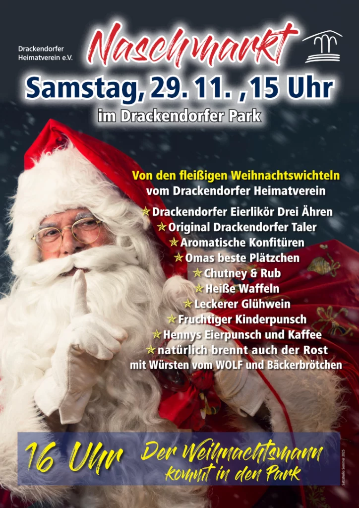 Naschmarkt des Drackendorfer Heimatvereins am 29. November
